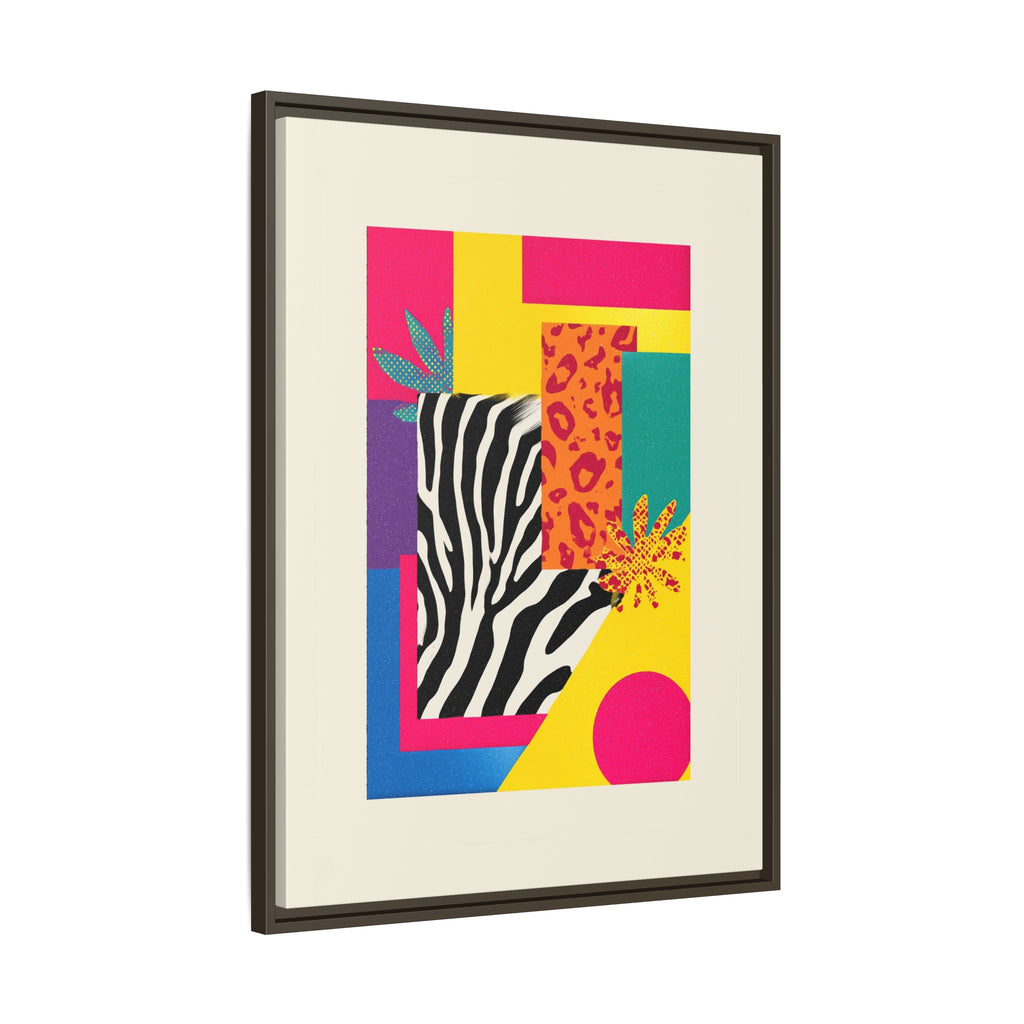 Zebra Stripes & Leopard Spots: 80s Pop Art Design, Memphis Style Graphic, Geometric Color Block Pattern   |   Custom Orders Accepted