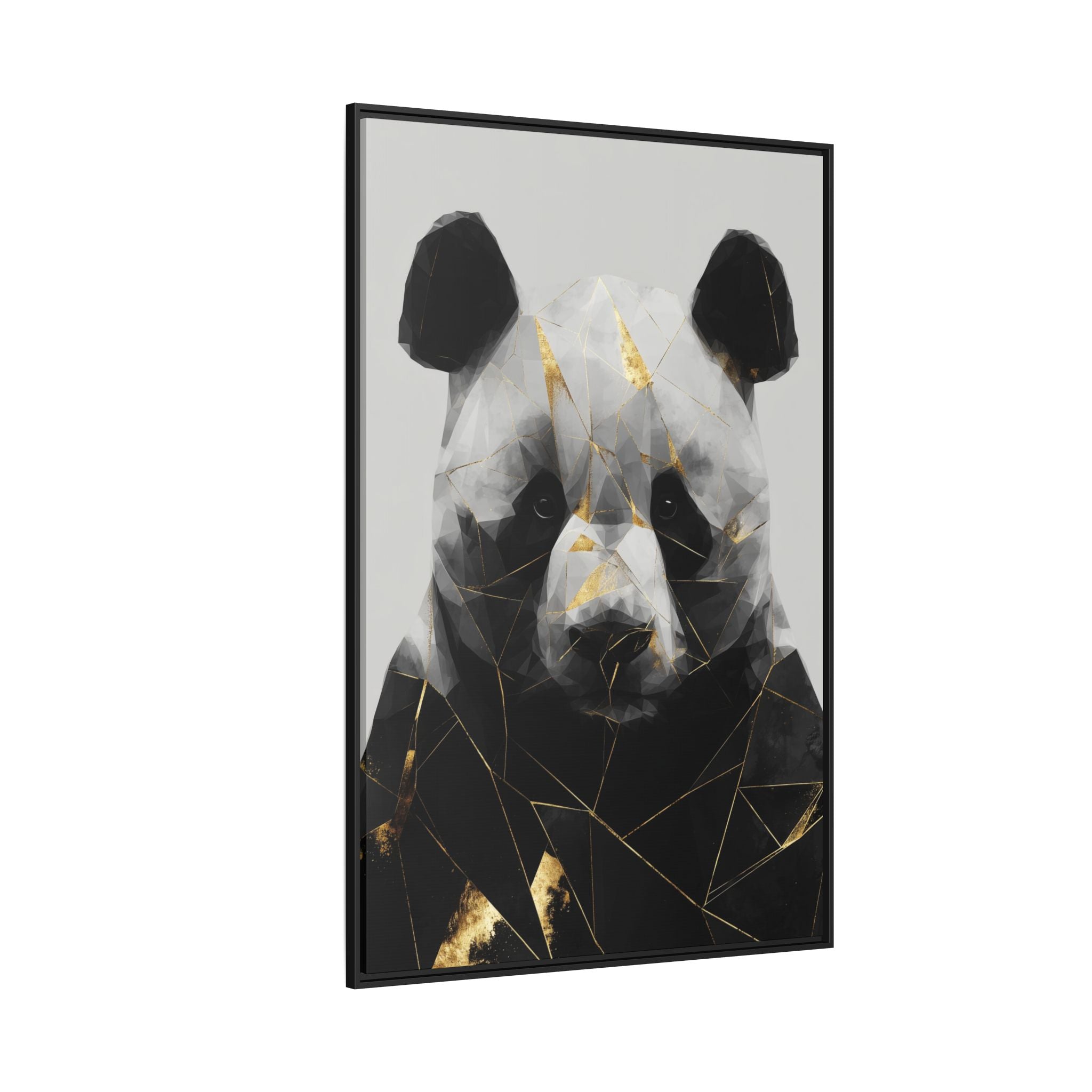 Fractured Panda: Geometric Wildlife Art, Low-Poly Contemporary Portrait   |  Personalized & Custom Orders Available