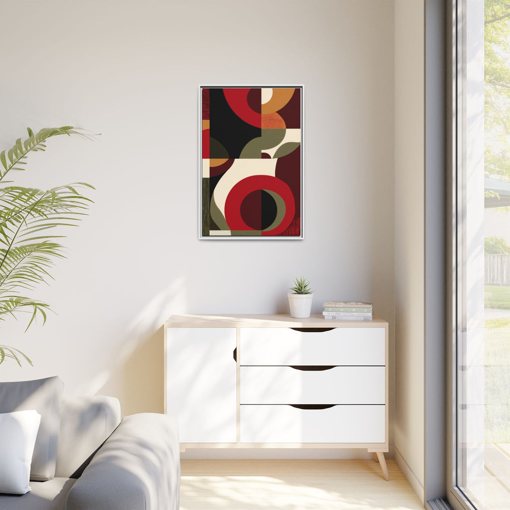 Geometric Intersections: Mid-Century Modern Design, Abstract Architectural Composition, Rhythmic Curved Forms   |   Custom Orders Accepted