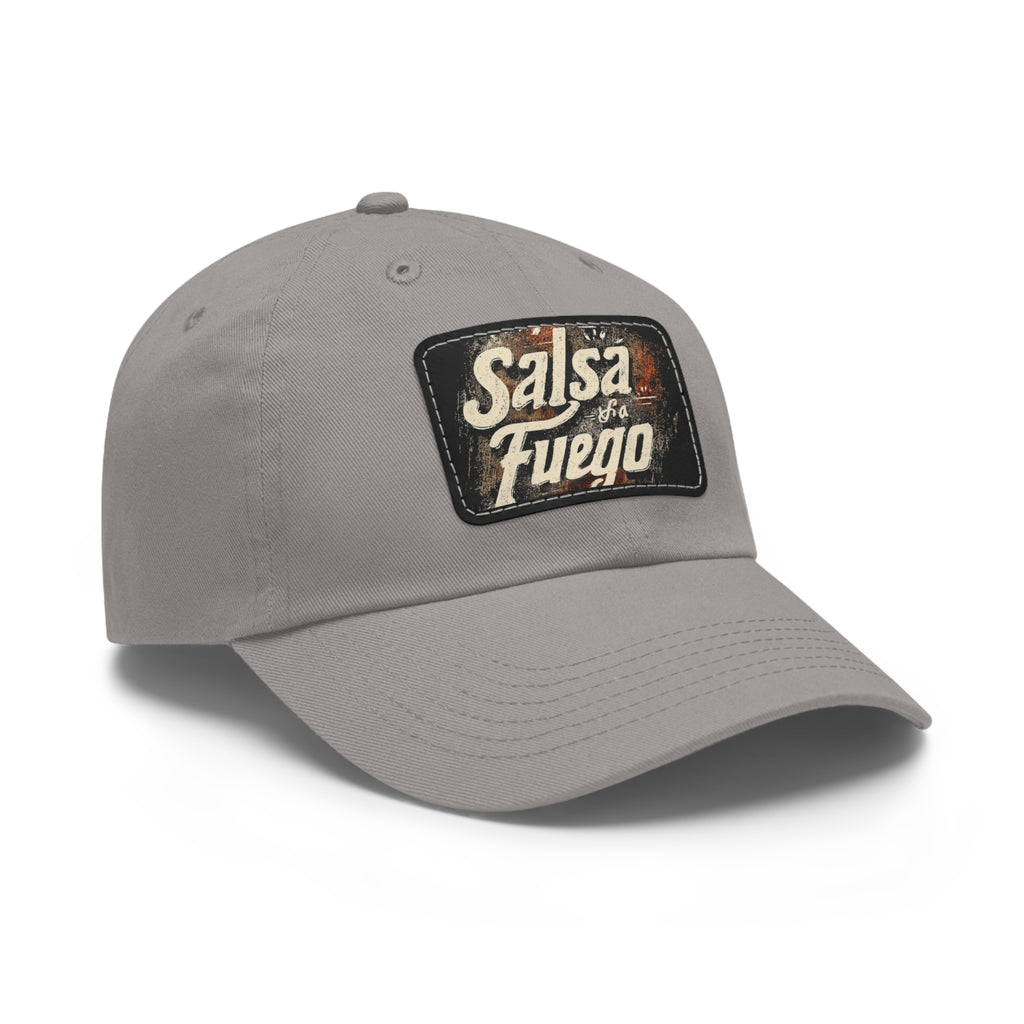 Salsa Fuego Dad Hat with Leather Patch (Rectangle)