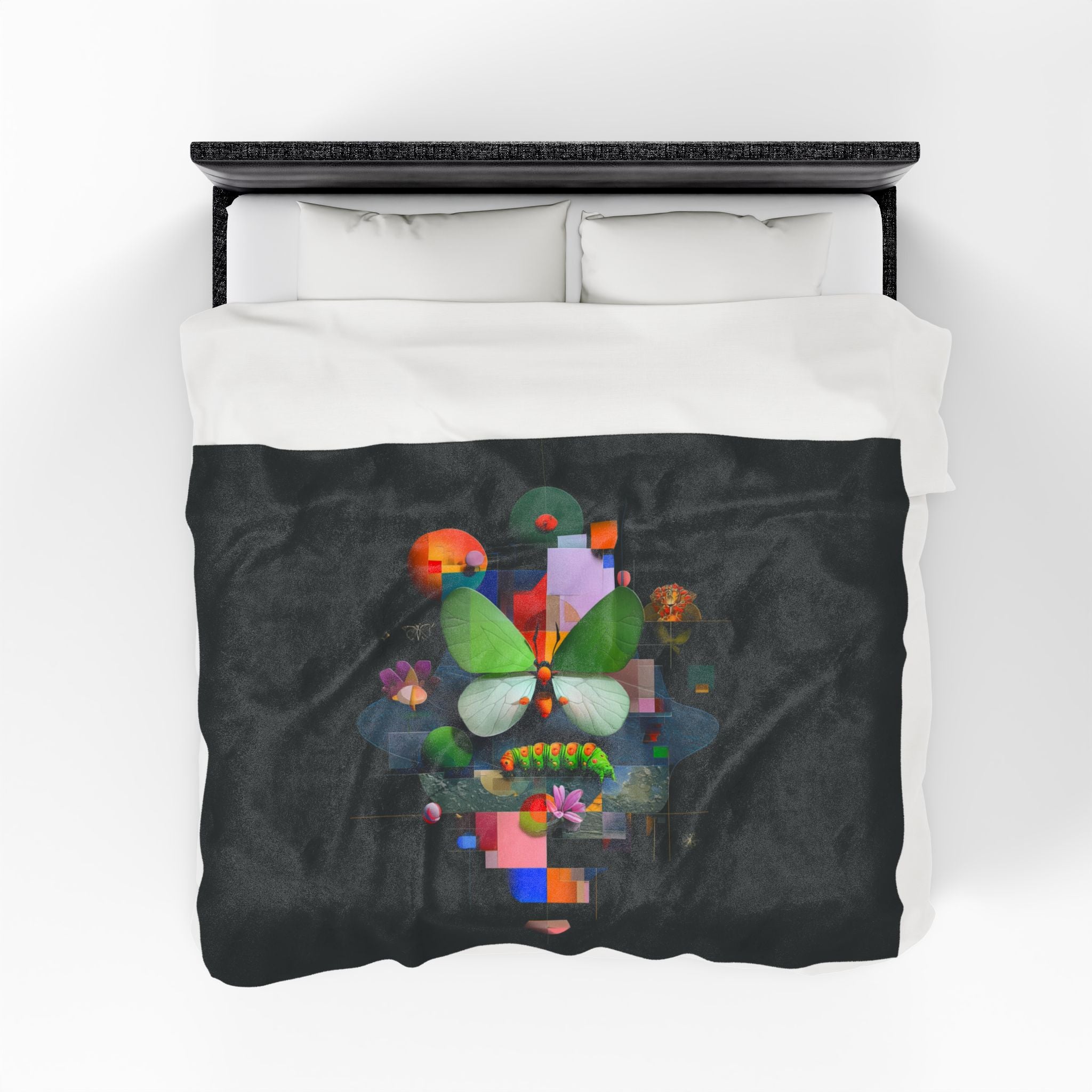 Metamorphosis of Geometry: Digital Butterfly Abstract, Geometric Nature Composition   |    Custom Orders Available