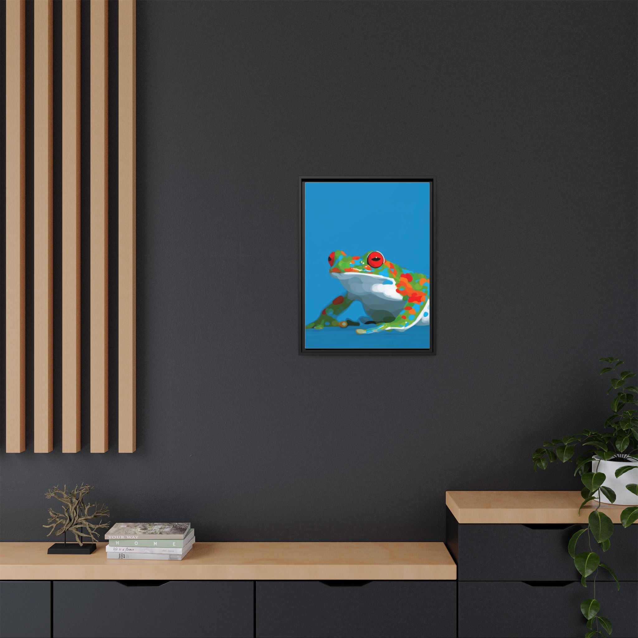 Mosaic Frog: Geometric Wildlife Art, Colorful Amphibian Print   |    Custom Orders Available