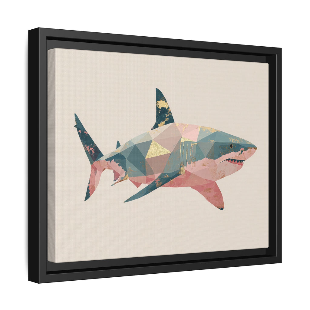 Geometric Shark Spectrum: Polygonal Marine Predator, Abstract Metallic Design   |  Personalized & Custom Orders Available