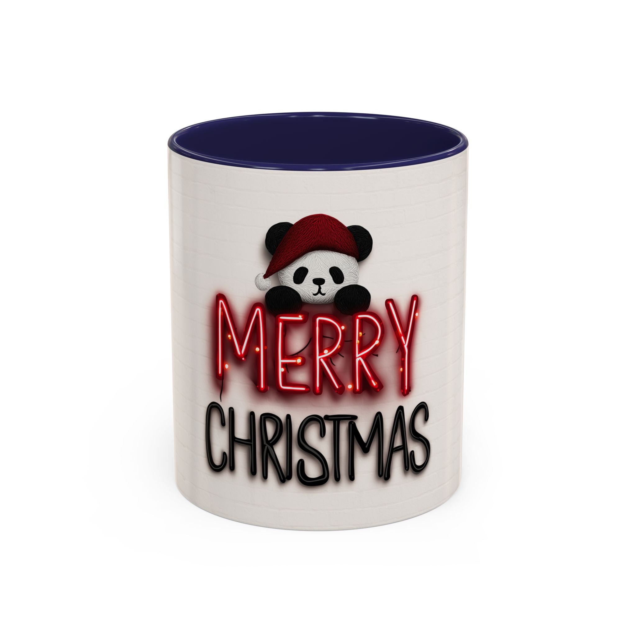 Merry Christmas Panda Mug, Cute Holiday Coffee Cup, Festive Gift for Her, Christmas Decor, Holiday Drinkware