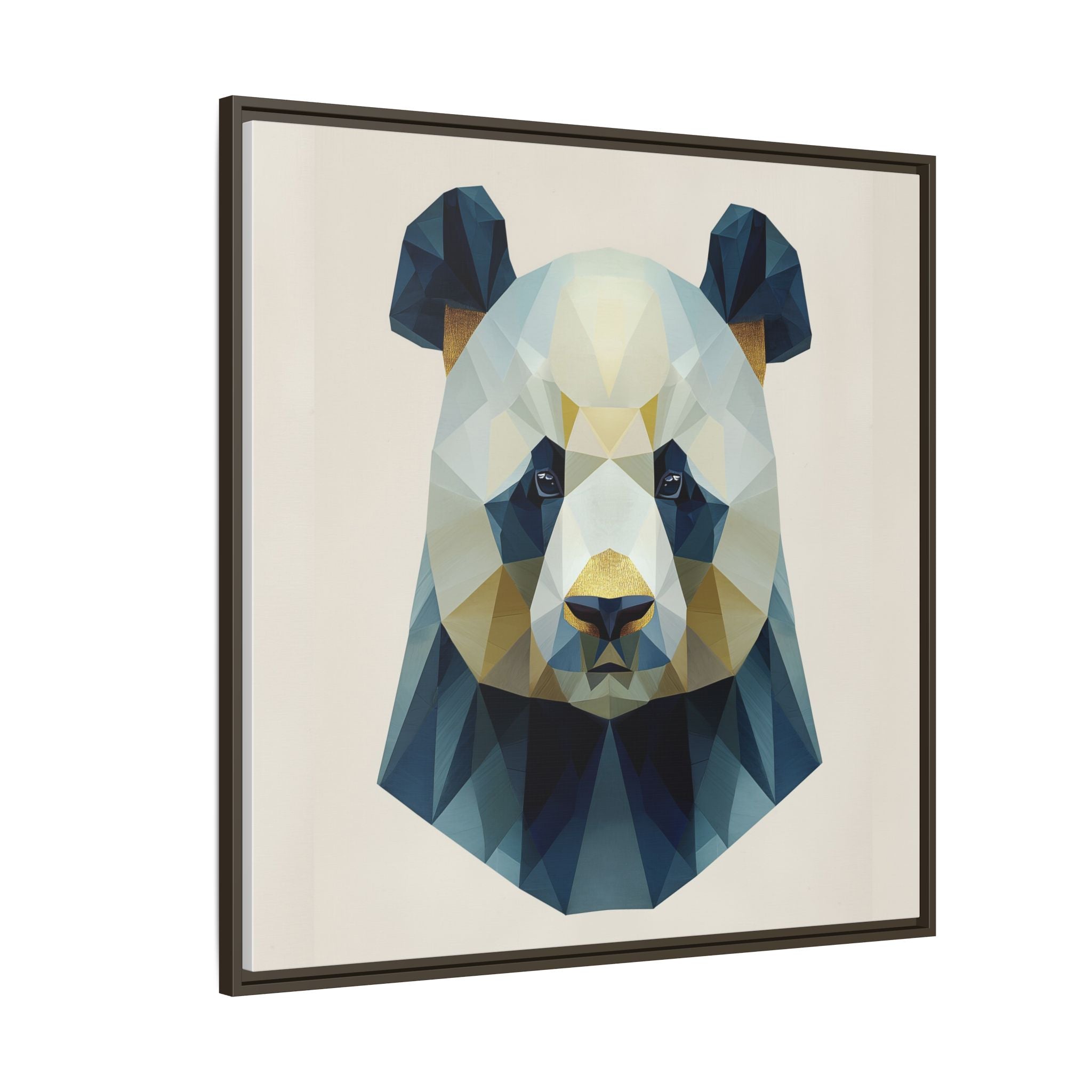 Geometric Panda Prism: Low-Poly Digital Wildlife Art, Minimalist Triangular Design   |  Personalized & Custom Orders Available