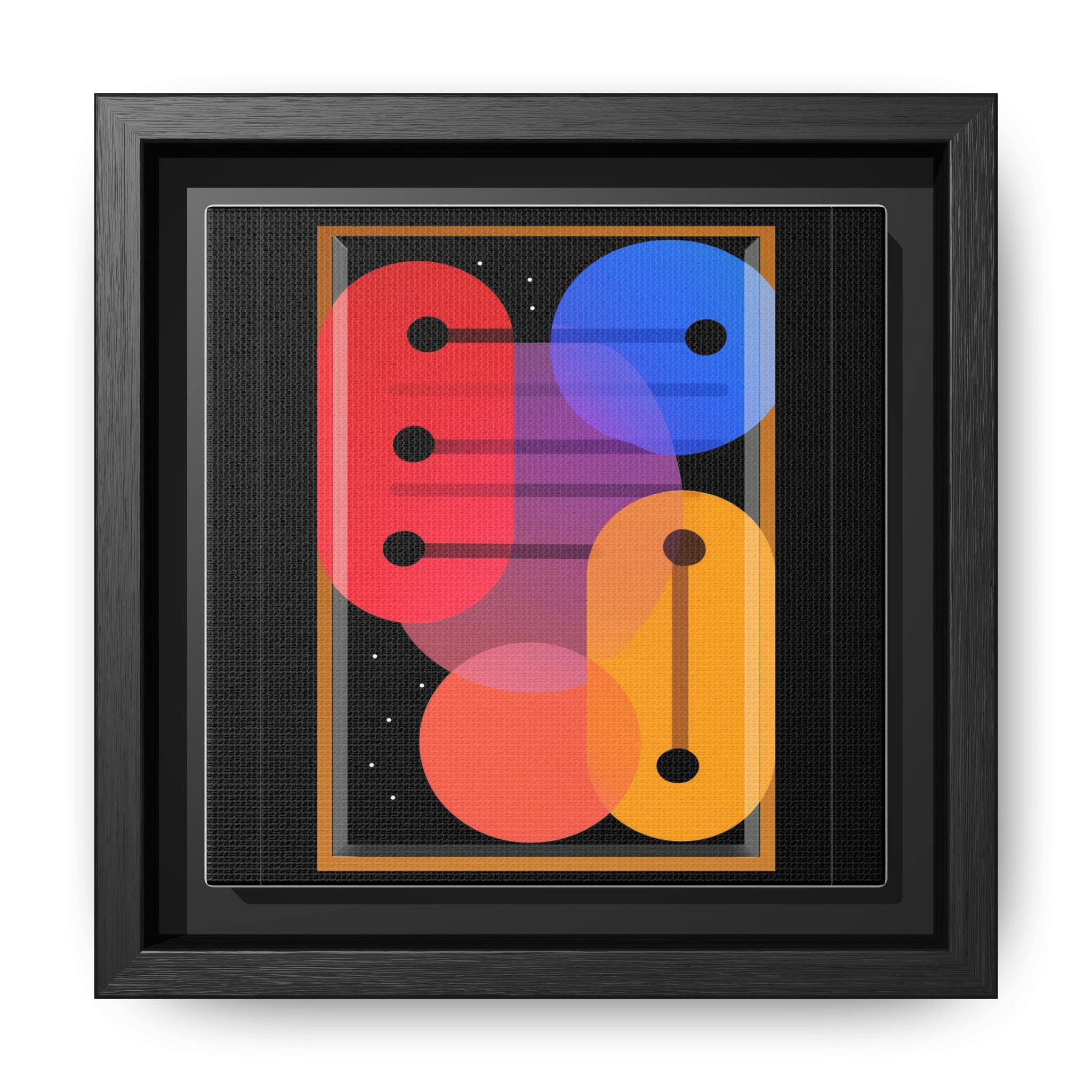 Celestial Geometry: Organic Shapes in Motion, Digital Abstract Composition, Vibrant Color Intersections   |   Custom Orders Accepted