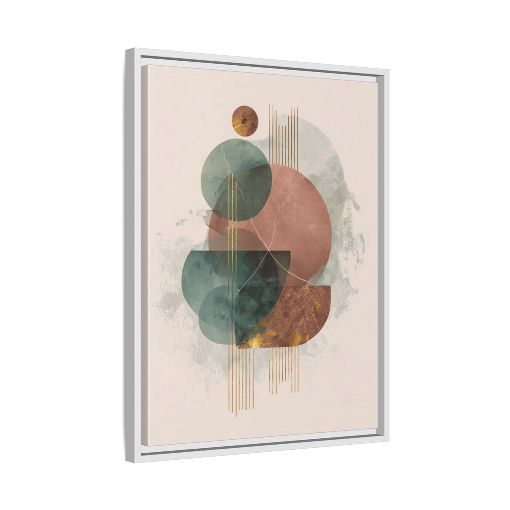 Translucent Geometries: Abstract Circles, Mid-Century Minimalism, Watercolor Layers   |   Custom Orders Accepted