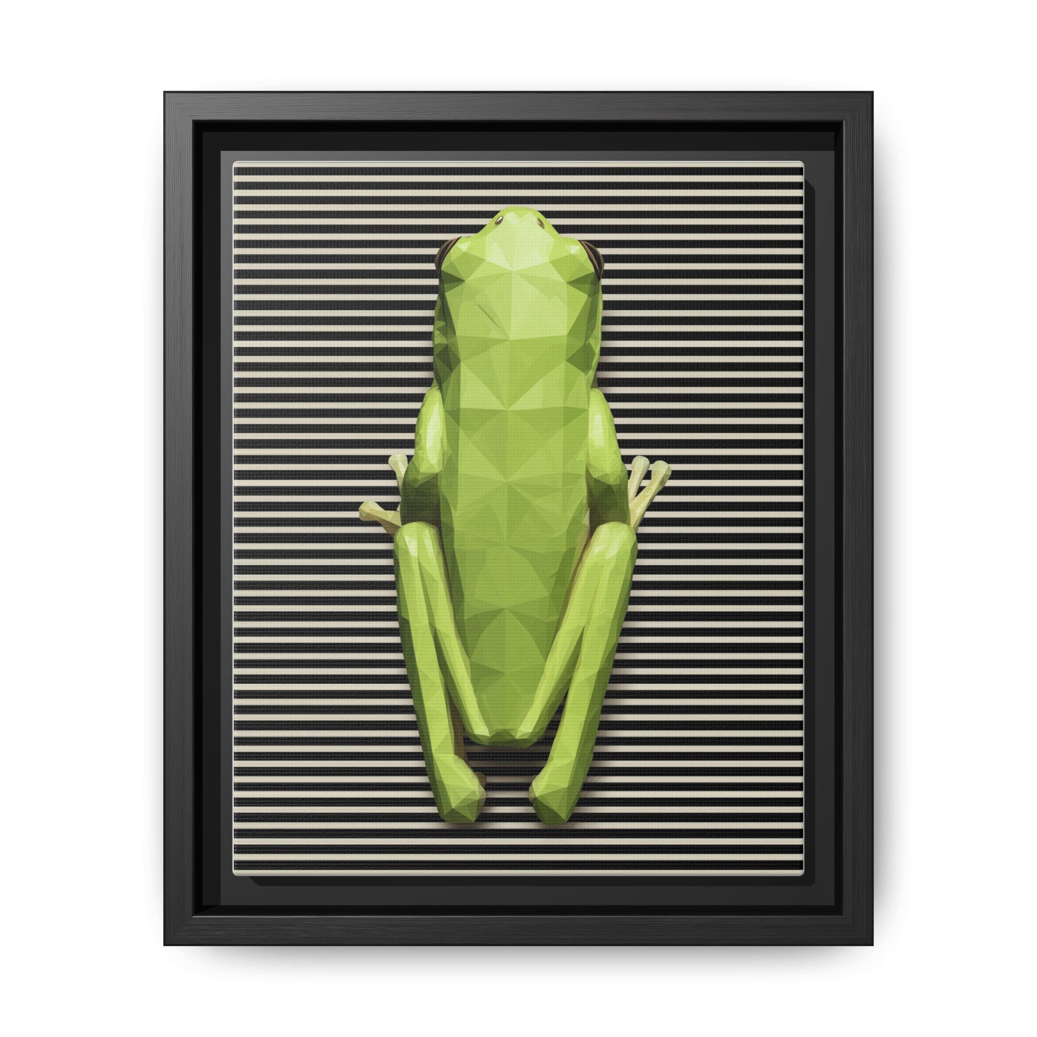 Geometric Frog: Low-Poly Digital Wildlife, Minimalist Angular Design   |    Custom Orders Available