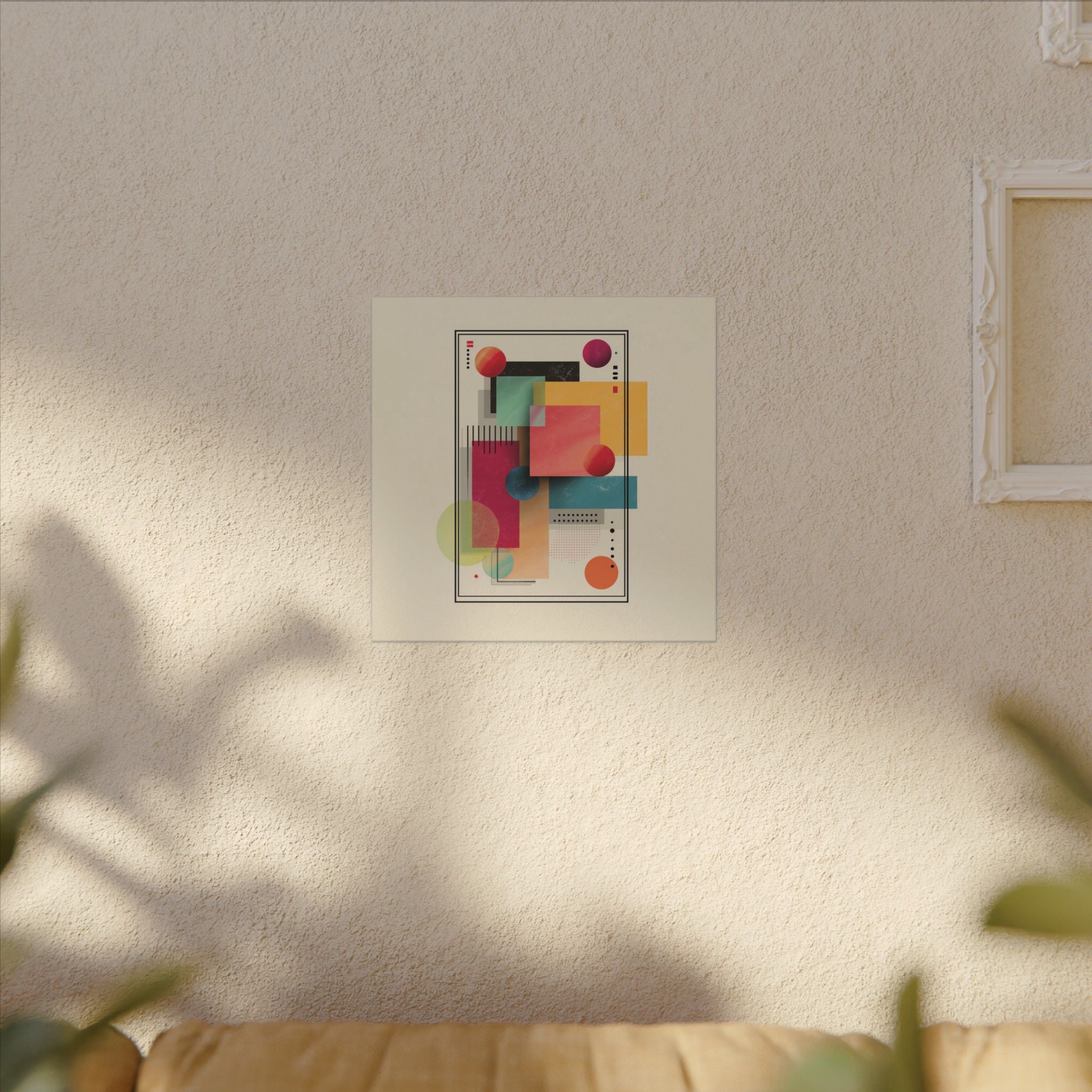 Geometric Dynamism: Bauhaus Abstraction, Translucent Shapes, Modernist Composition   |   Custom Orders Accepted