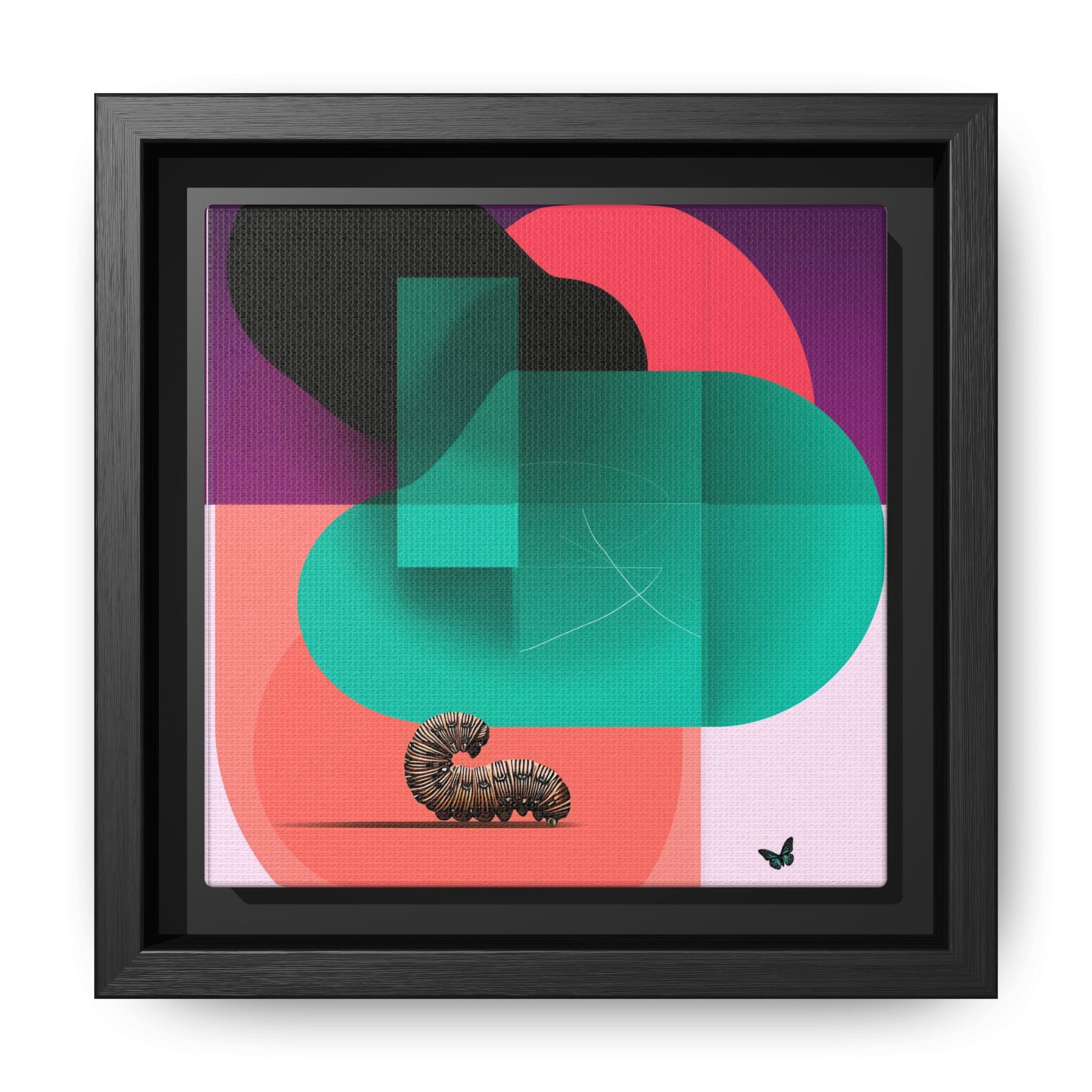 Metamorphosis of Color: Geometric Abstract Butterfly Design, Translucent Shapes Composition   |    Custom Orders Available