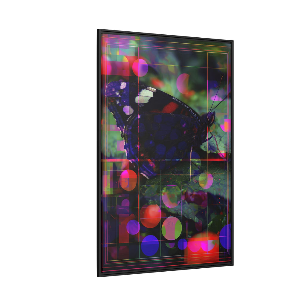 Geometric Butterfly Framed Print: Digital Glitch Butterfly Art, Geometric Nature Photography   |  Personalized & Custom Orders Available