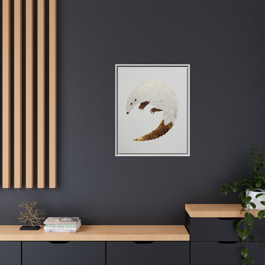 Geometric Hedgehog: Minimalist Wildlife Illustration, Layered Metallic Geometric Art   |    Custom Orders Available