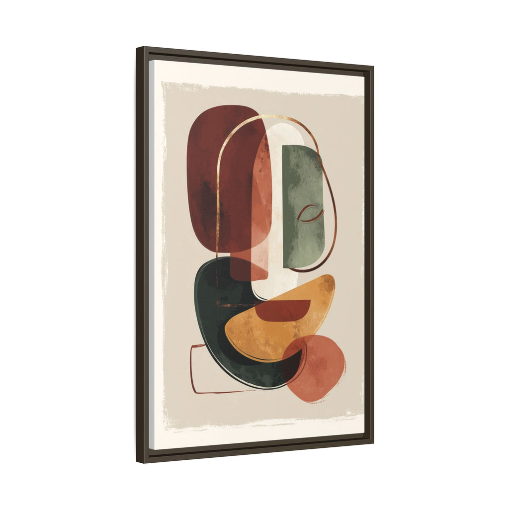 Layered Geometries: Mid-Century Modern Composition, Organic Abstract Design, Translucent Intersecting Shapes   |   Custom Orders Accepted