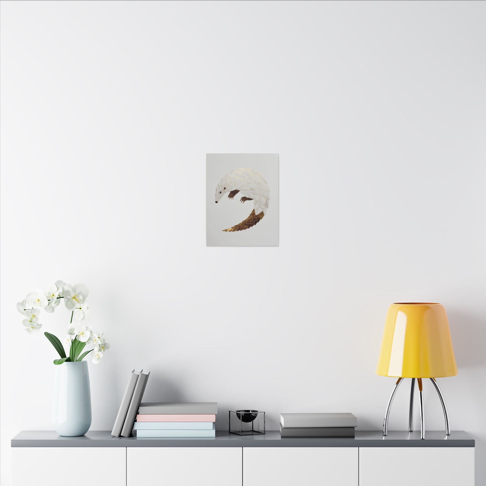 Geometric Hedgehog: Layered Minimalist Wildlife, Architectural Art Style   |    Custom Orders Available