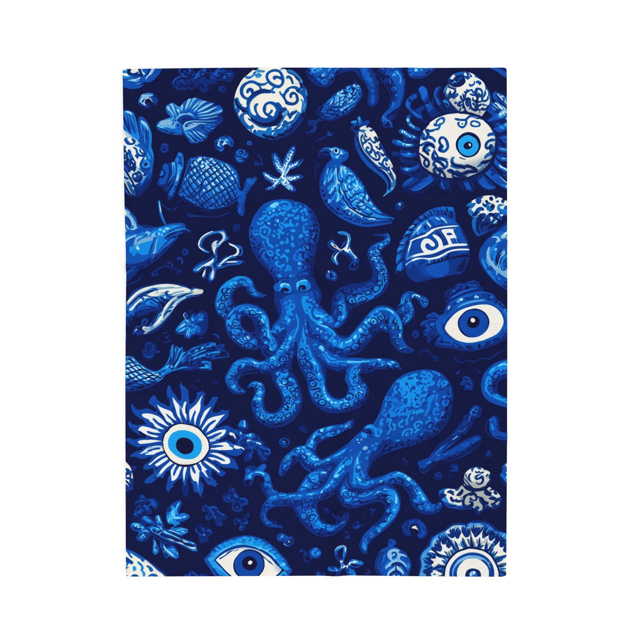 Depths of the Nazar: Oceanic Patterns, Blue Ceramic Symbolism   |   Custom Orders Accepted