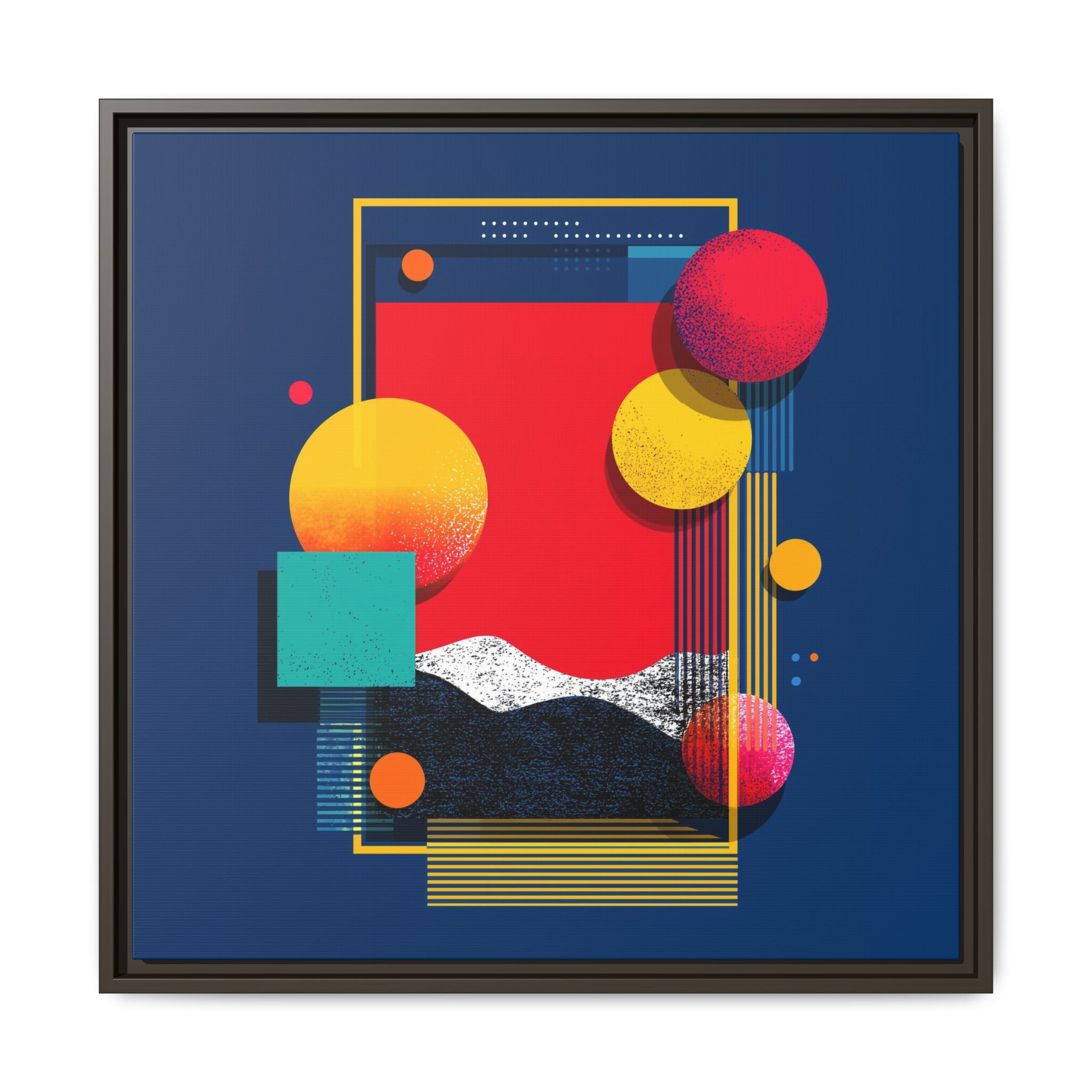 Geometric Horizons: Abstract Landscape Composition, Modernist Digital Art, Colorful Geometric Design   |   Custom Orders Accepted