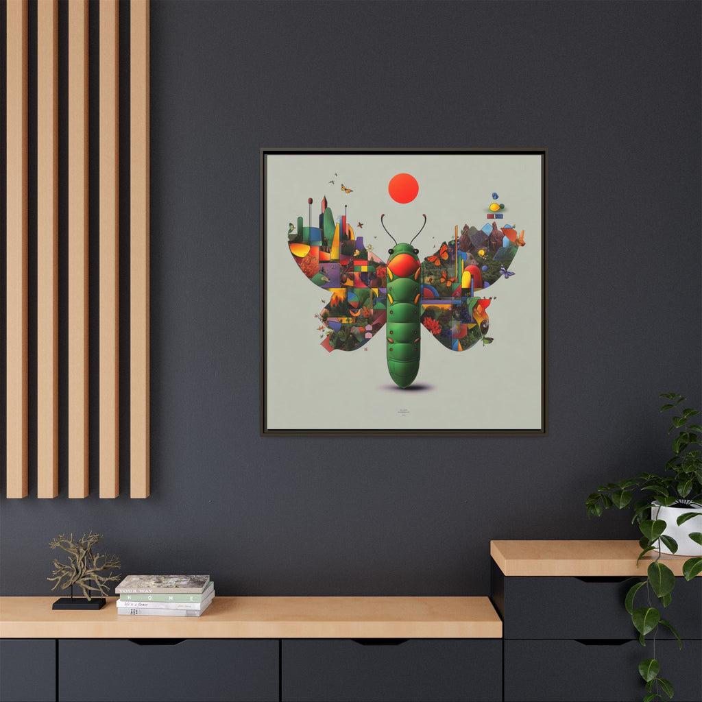 Metamorphosis of Geometry: Digital Nature Mosaic, Surreal Butterfly Landscape   |    Custom Orders Available