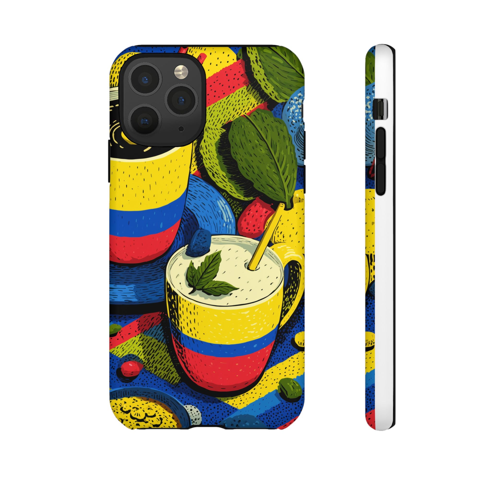 Vibrant Phone Case for Tough Cases | Colorful Colombian Art, Unique Gift, Trendy Accessory, Summer Style, Festival Must-Have