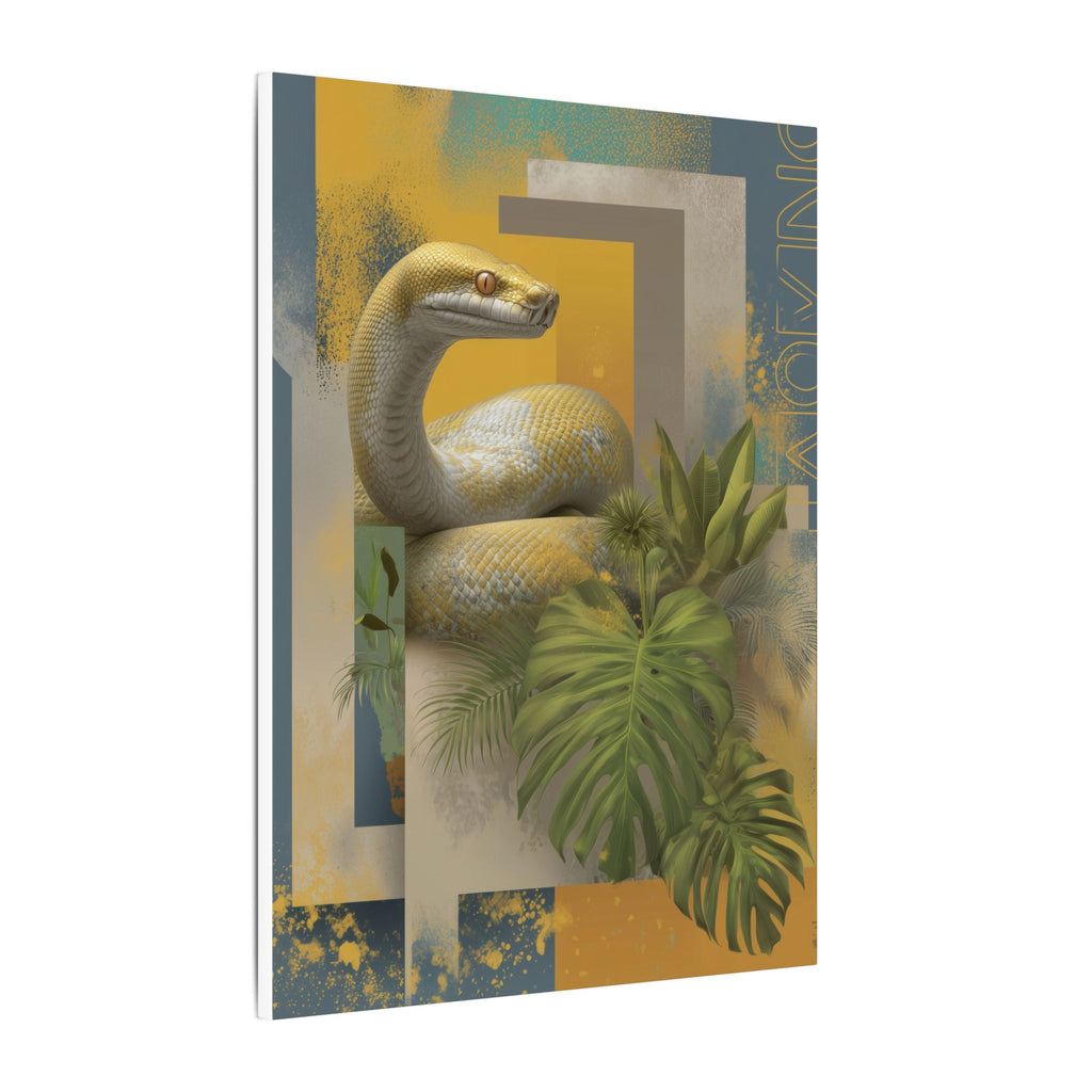 Serpentine Geometry: Tropical Digital Illustration, Modern Nature Composition   |    Custom Orders Available