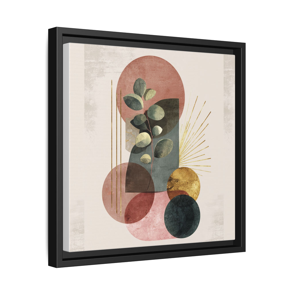 Botanical Geometric Symphony: Eucalyptus Harmony, Metallic Intersections, Modern Earth Tones   |   Custom Orders Accepted