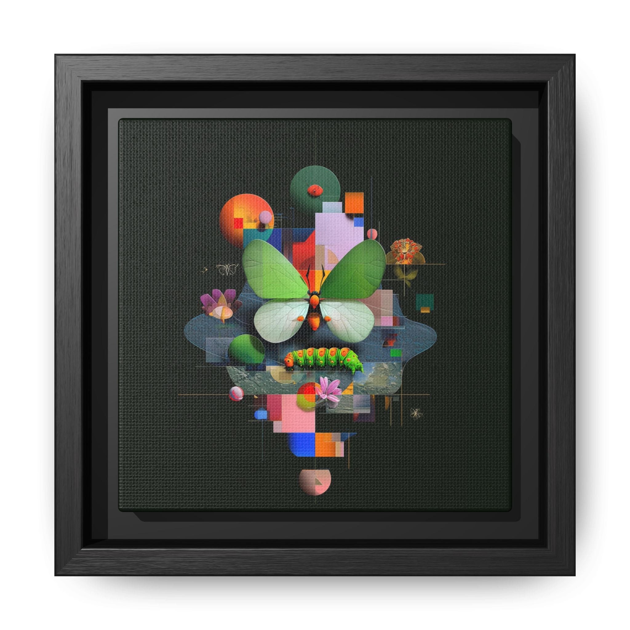 Geometric Metamorphosis: Abstract Nature Composition, Digital Cubist Butterfly Art   |    Custom Orders Available