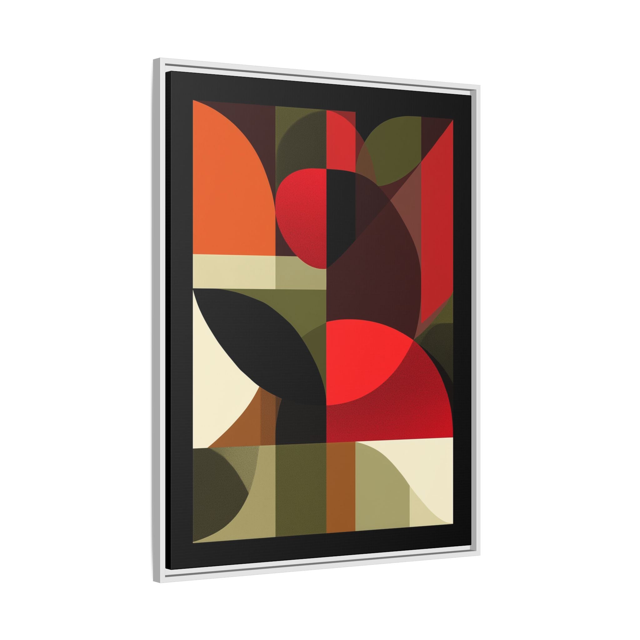 Geometric Fusion: Modern Abstract Composition, Cubist Color Blocks, Architectural Form Harmony   |   Custom Orders Accepted