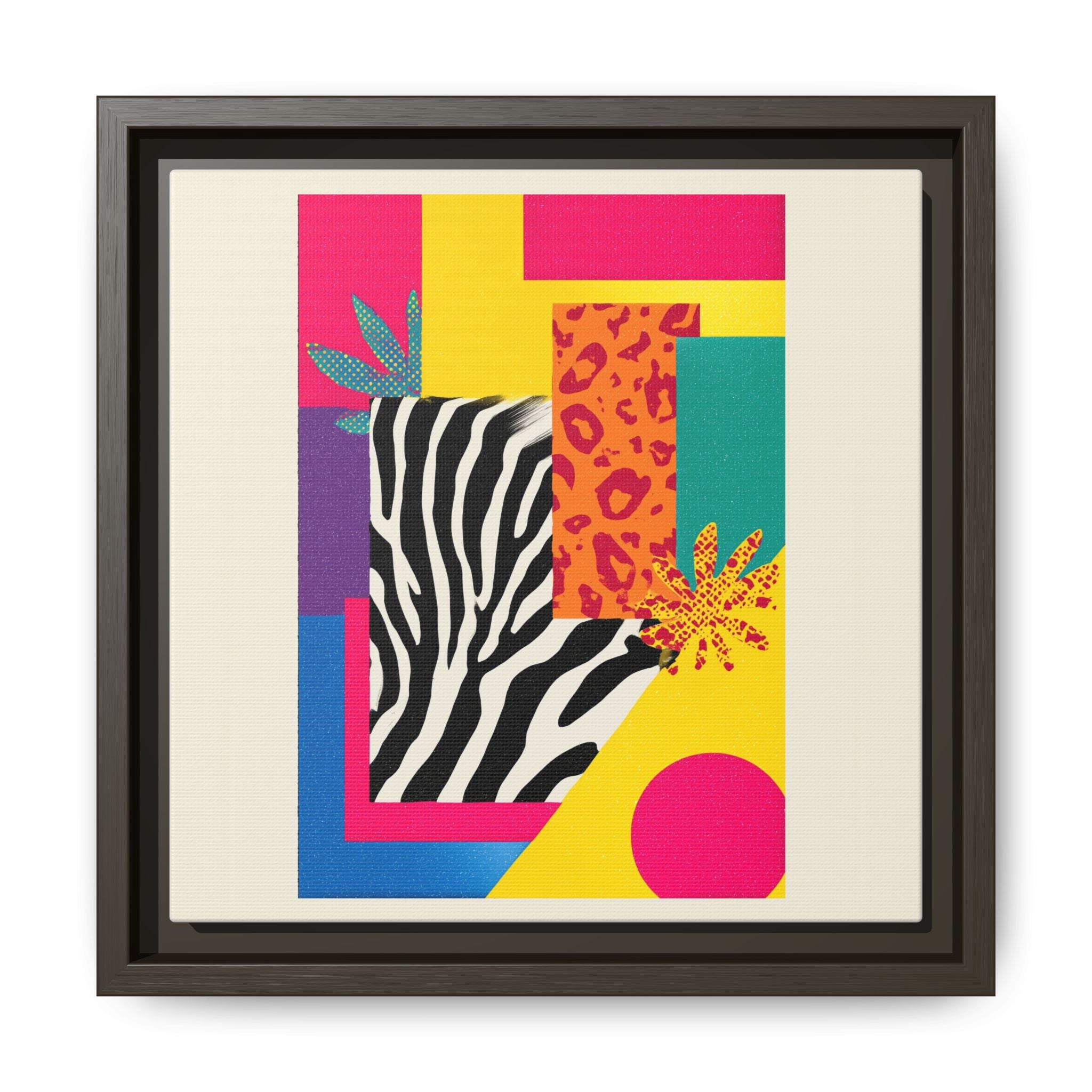 Zebra Stripes & Leopard Spots: 80s Pop Art Design, Memphis Style Graphic, Geometric Color Block Pattern   |   Custom Orders Accepted