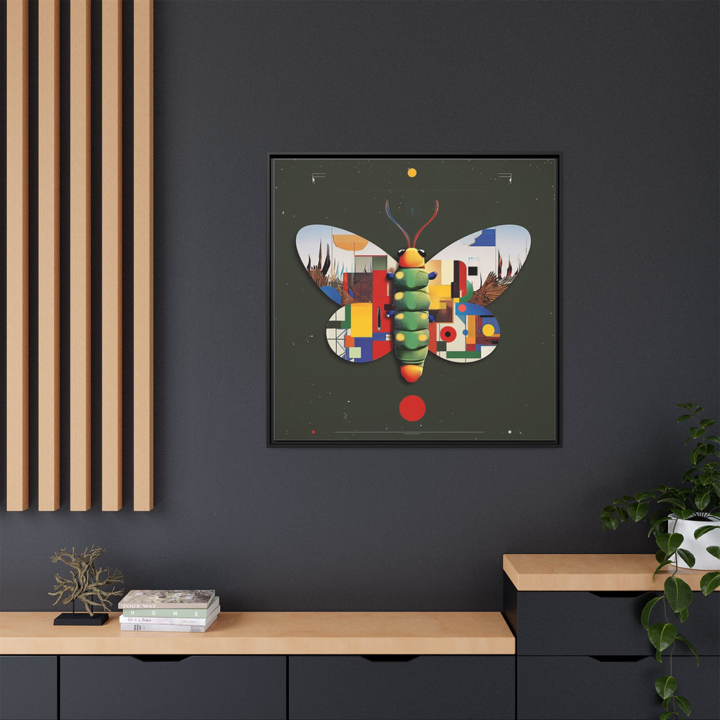 Geometric Butterfly: Bauhaus Digital Mosaic, Technological Nature Composition   |    Custom Orders Available