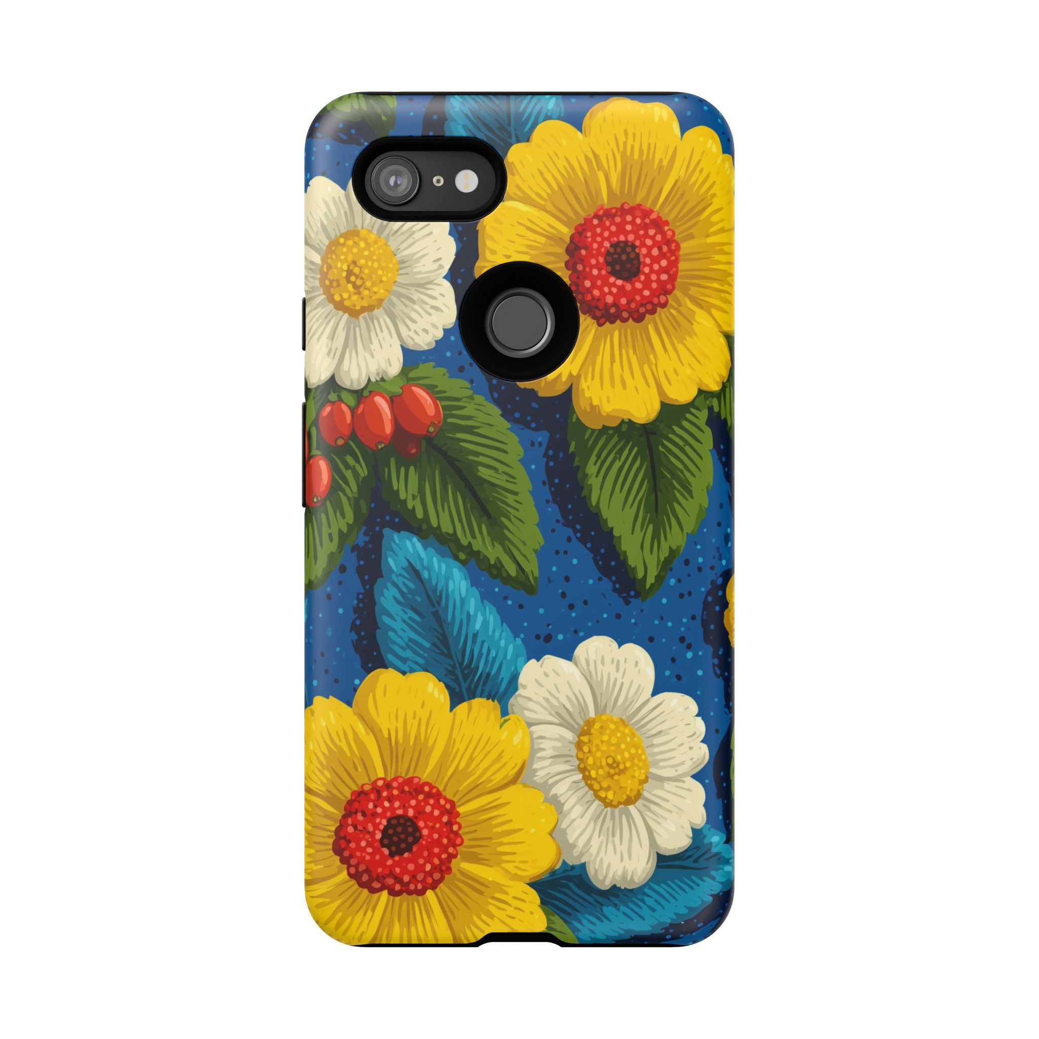 Summer Tough Cases: Floral Fine Art Phone Case, Fun Beach Vibe Phone Accessory, Summer Travel Gift, Colorful Phone Cover, Casual Style Tech