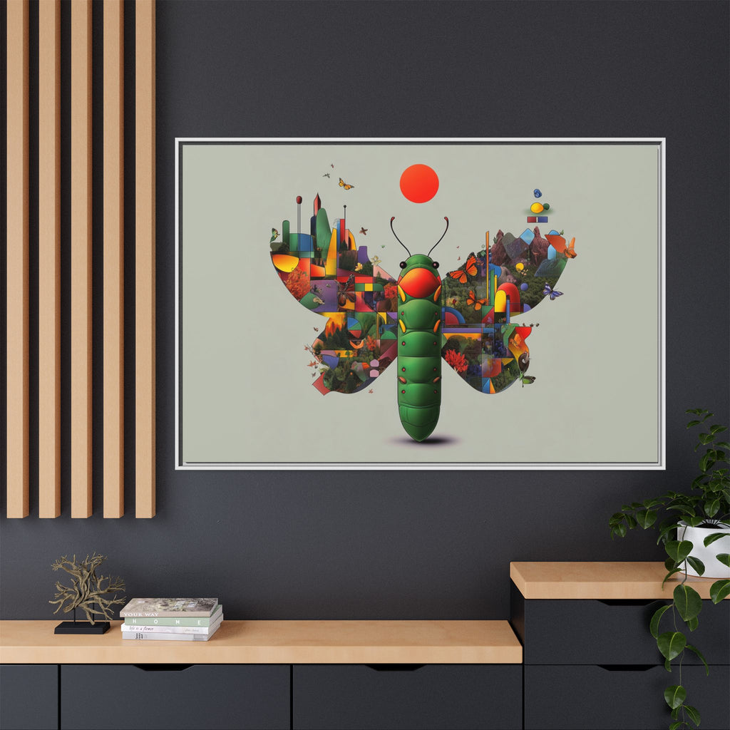 Metamorphosis of Geometry: Digital Nature Mosaic, Surreal Butterfly Landscape   |    Custom Orders Available