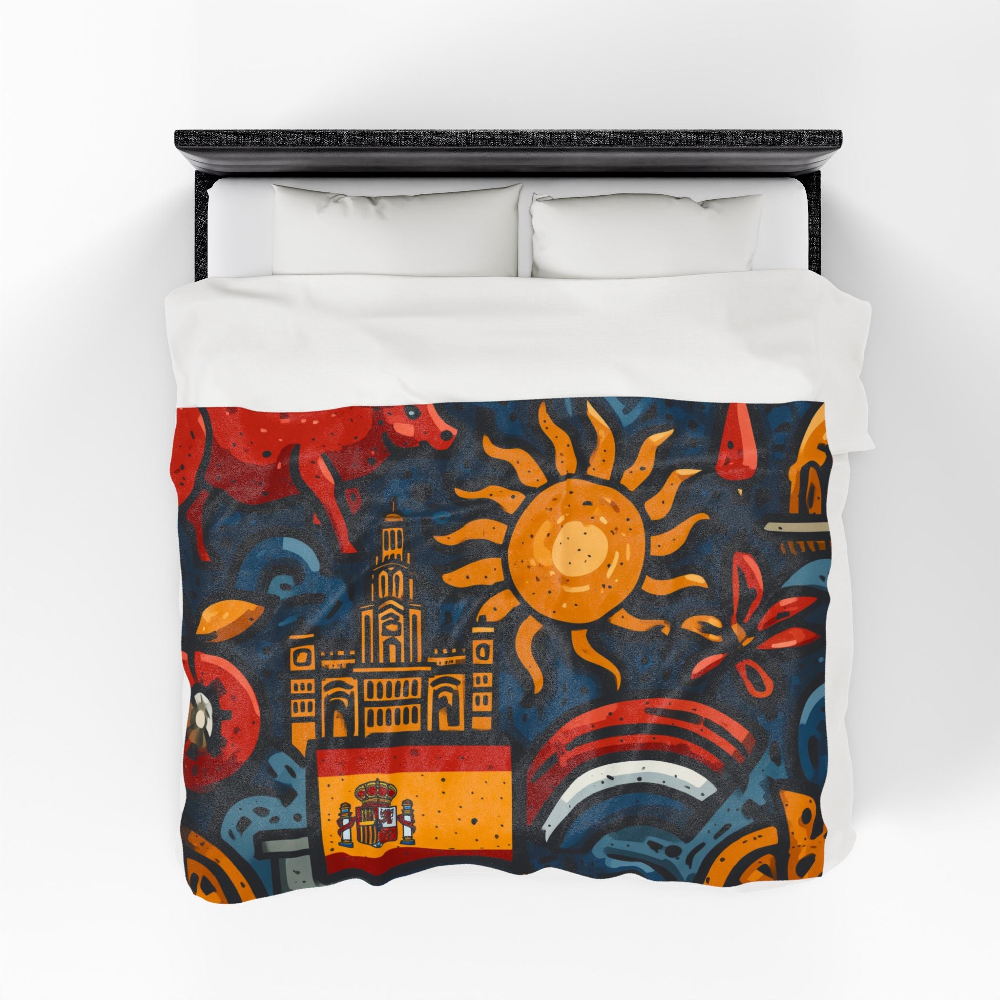 España Vibrante: Pop Art Celebration of Spanish Culture, Symbolic Geometric Design   |   Custom Orders Accepted