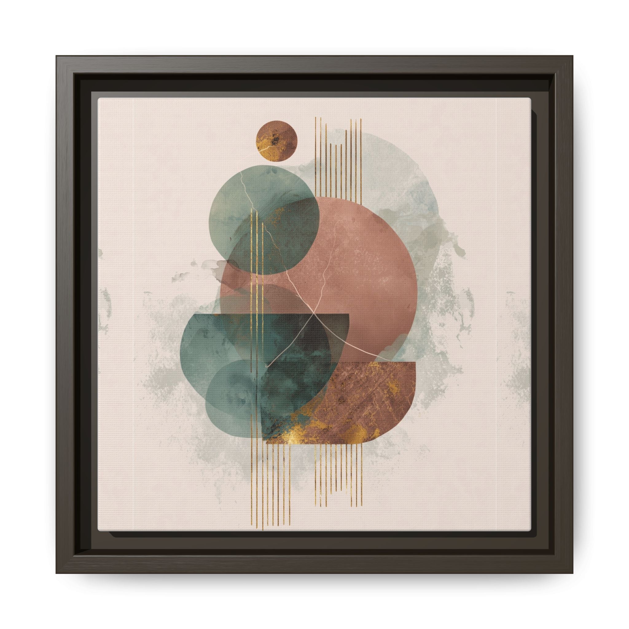 Translucent Geometries: Abstract Circles, Mid-Century Minimalism, Watercolor Layers   |   Custom Orders Accepted