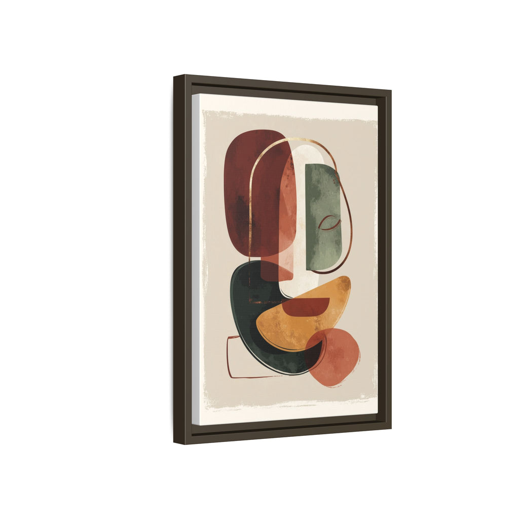 Layered Geometries: Mid-Century Modern Composition, Organic Abstract Design, Translucent Intersecting Shapes   |   Custom Orders Accepted