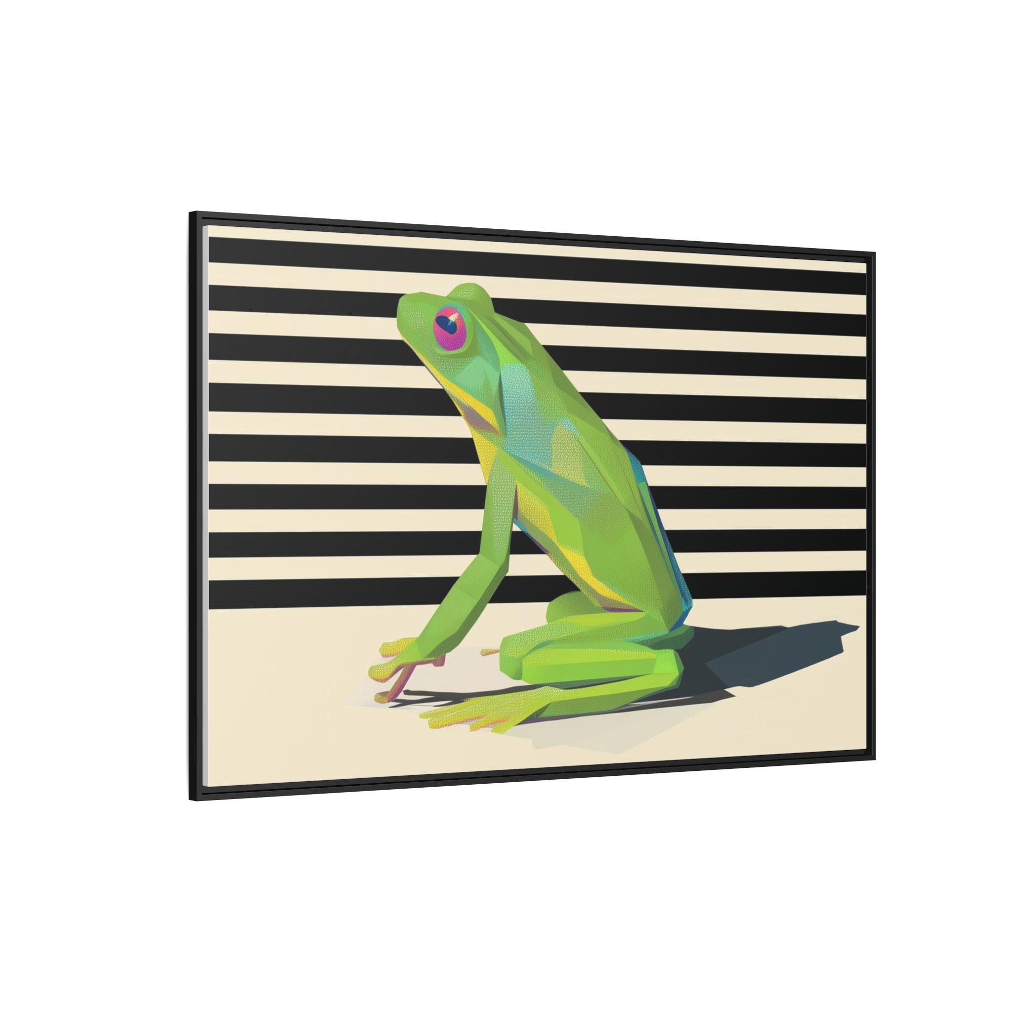 Geometric Amphibian: Stylized Frog Design, Modern Minimalist Art Print   |    Custom Orders Available
