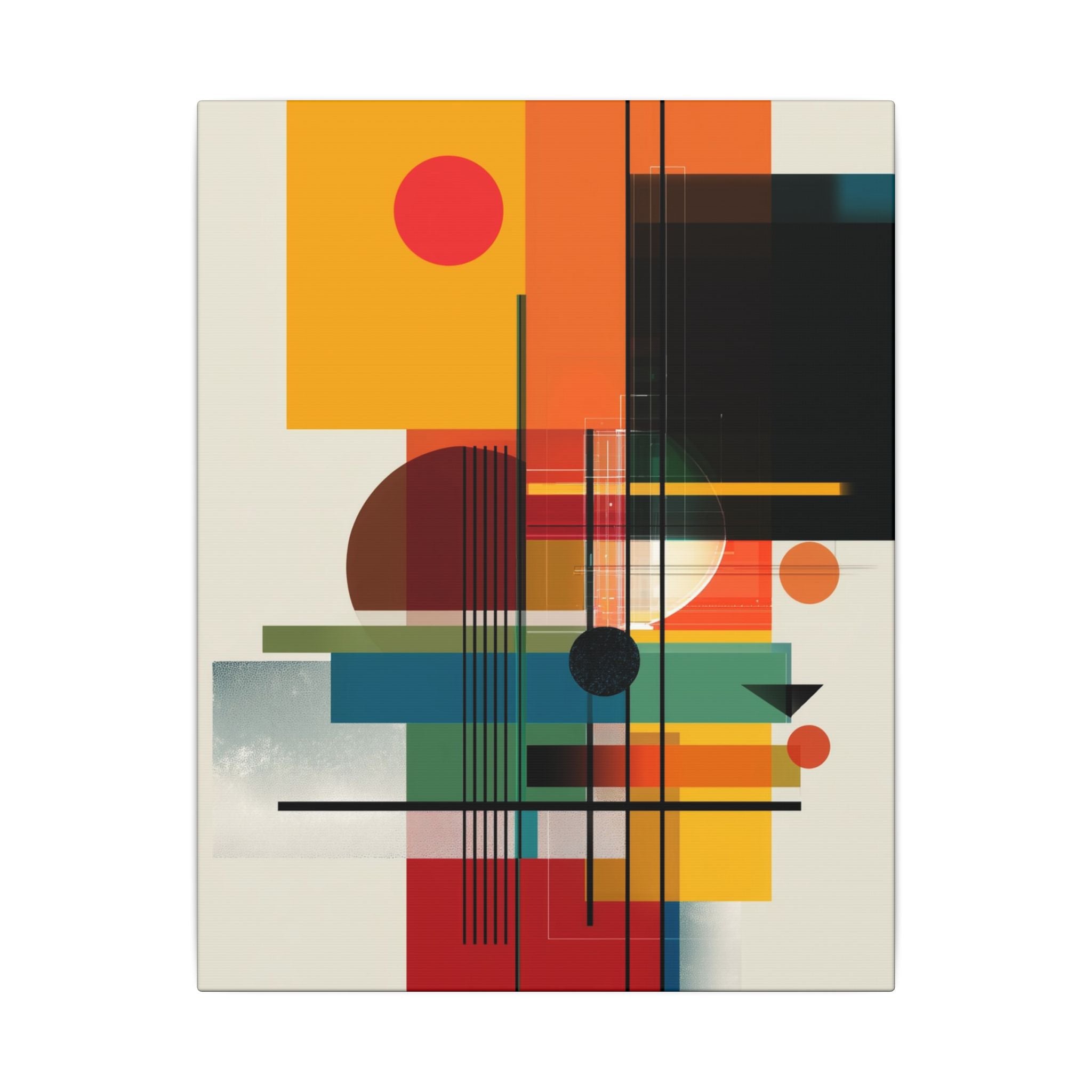 Geometric Harmony: Bauhaus Intersections, Constructivist Layers, Abstract Color Blocks   |   Custom Orders Accepted