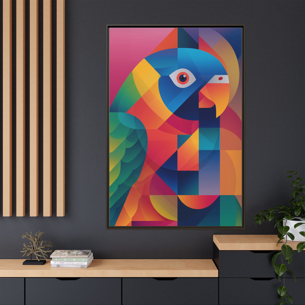 Prismatic Parrot: Cubist Deconstruction, Geometric Color Explosion   |  Personalized & Custom Orders Available