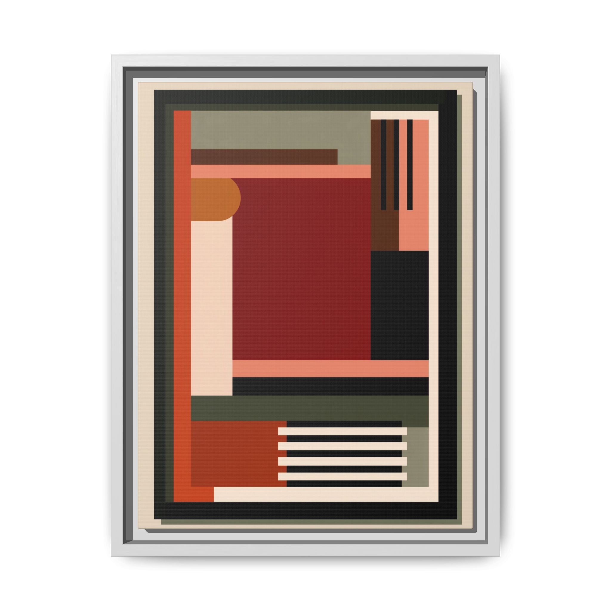 Architectural Geometries: Modern Abstract Composition, Bauhaus-Inspired Design, Geometric Color Blocking   |   Custom Orders Accepted