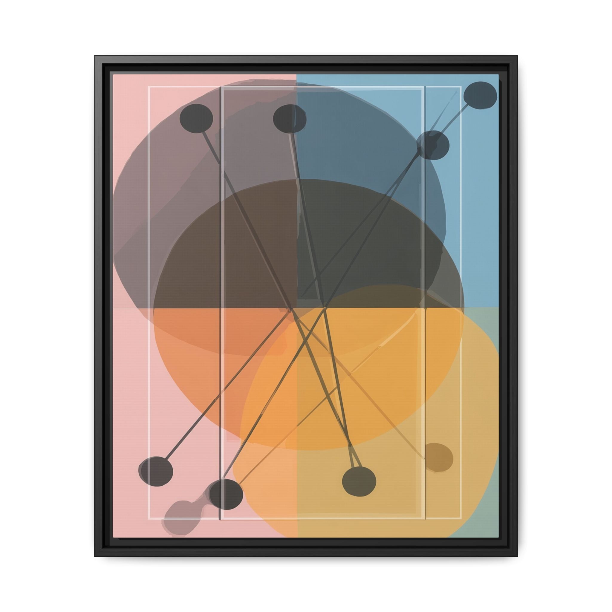 Geometric Intersections: Pastel Quadrants, Mid-Century Minimalism, Network Nodes   |   Custom Orders Accepted