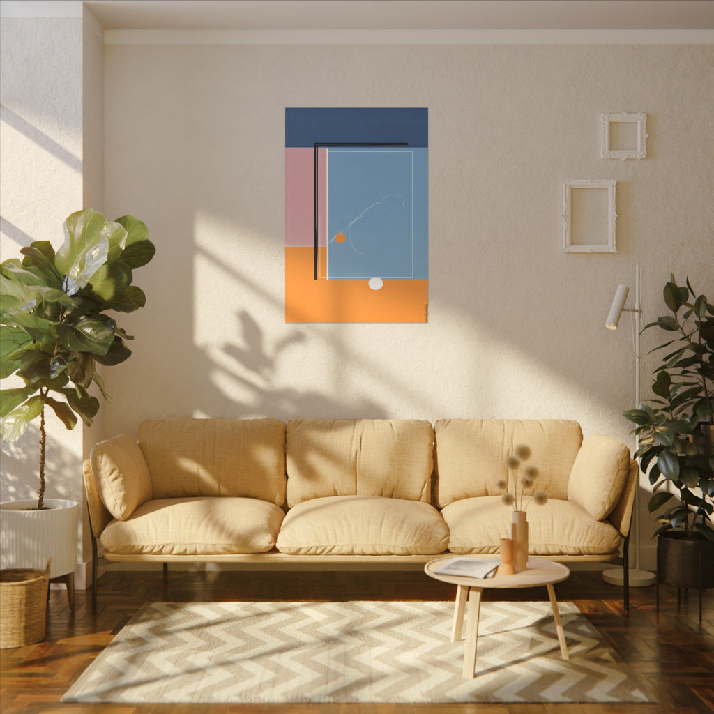 Geometric Harmony: Abstract Minimalist Composition, Modernist Color Fields, Constructivist Design Principles   |   Custom Orders Accepted