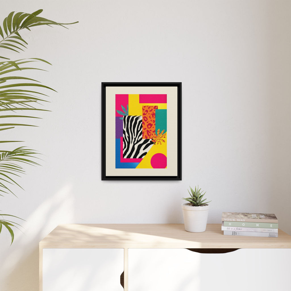 Zebra Stripes & Leopard Spots: 80s Pop Art Design, Memphis Style Graphic, Geometric Color Block Pattern   |   Custom Orders Accepted