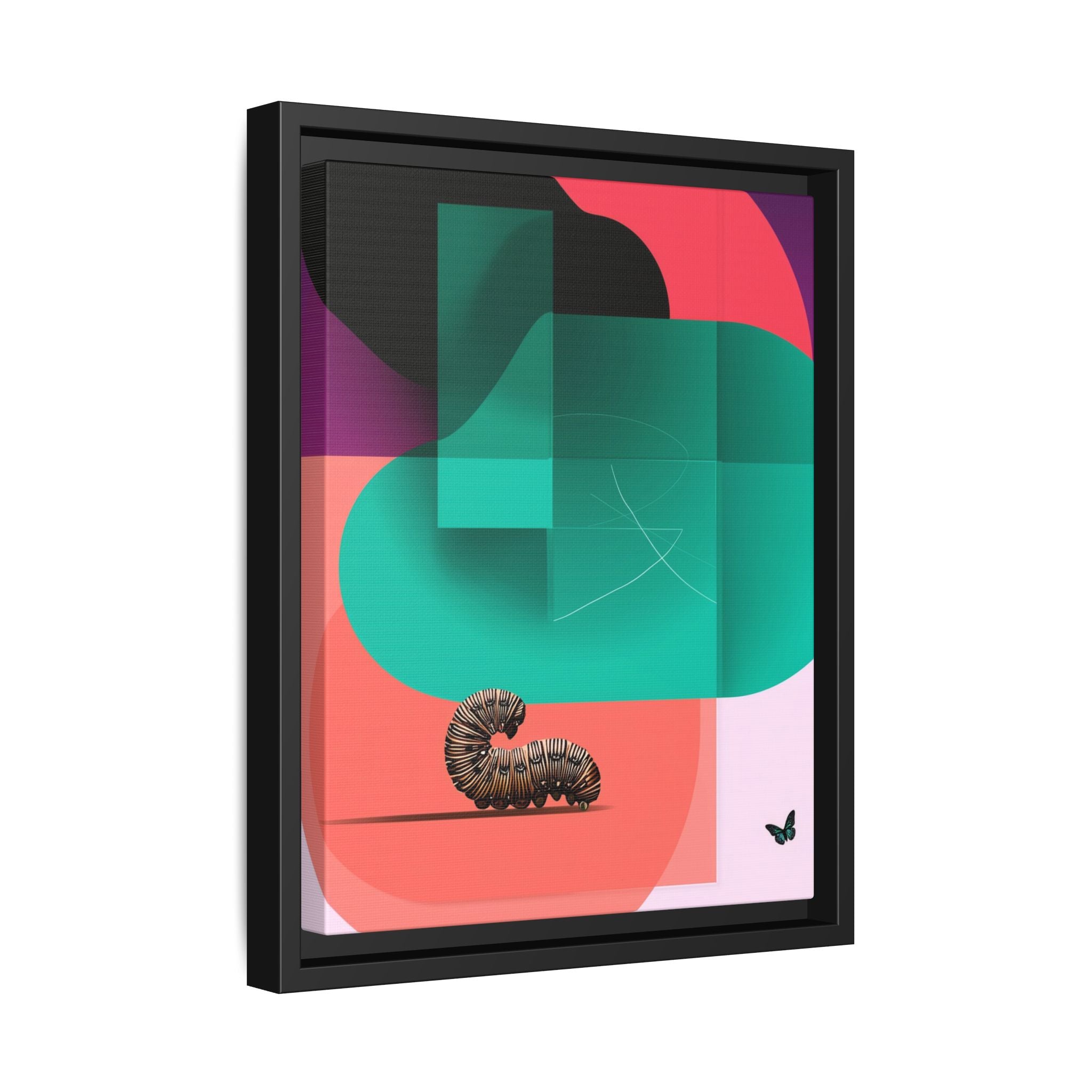 Metamorphosis Geometry Framed Print : Vintage Botanical Illustration, Abstract Geometric Design   |  Personalized & Custom Orders Available