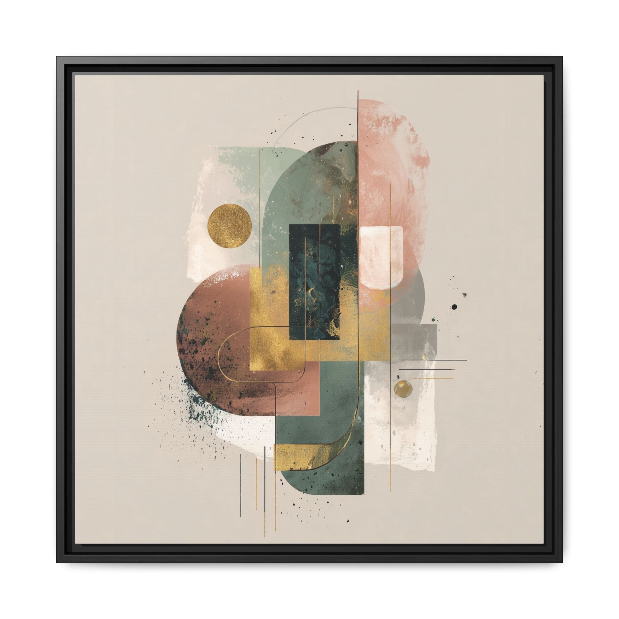 Organic Geometries: Fragmented Forms, Digital Abstract Composition, Layered Minimalist Art   |   Custom Orders Accepted