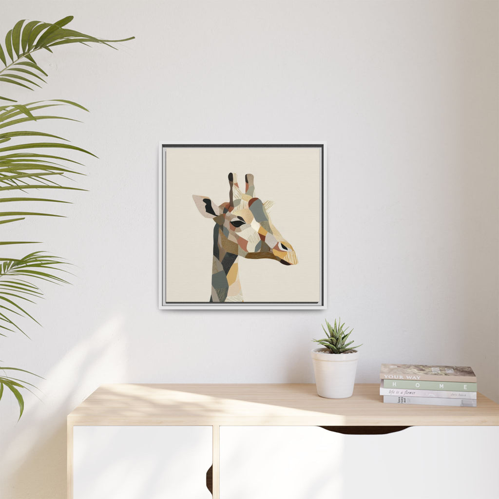 Geometric Giraffe: Cubist Wildlife Abstraction, Polygon Animal Portrait   |  Personalized & Custom Orders Available
