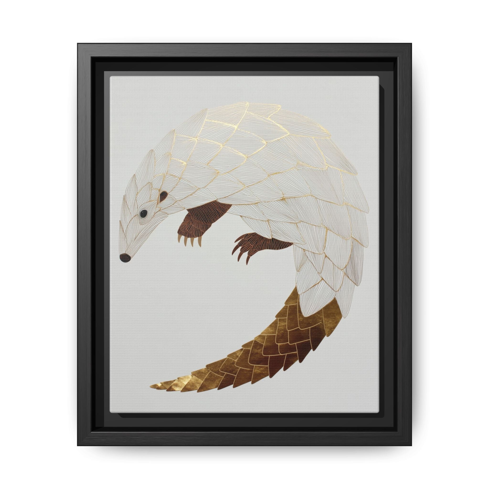 Geometric Hedgehog: Minimalist Wildlife Illustration, Layered Metallic Geometric Art   |    Custom Orders Available