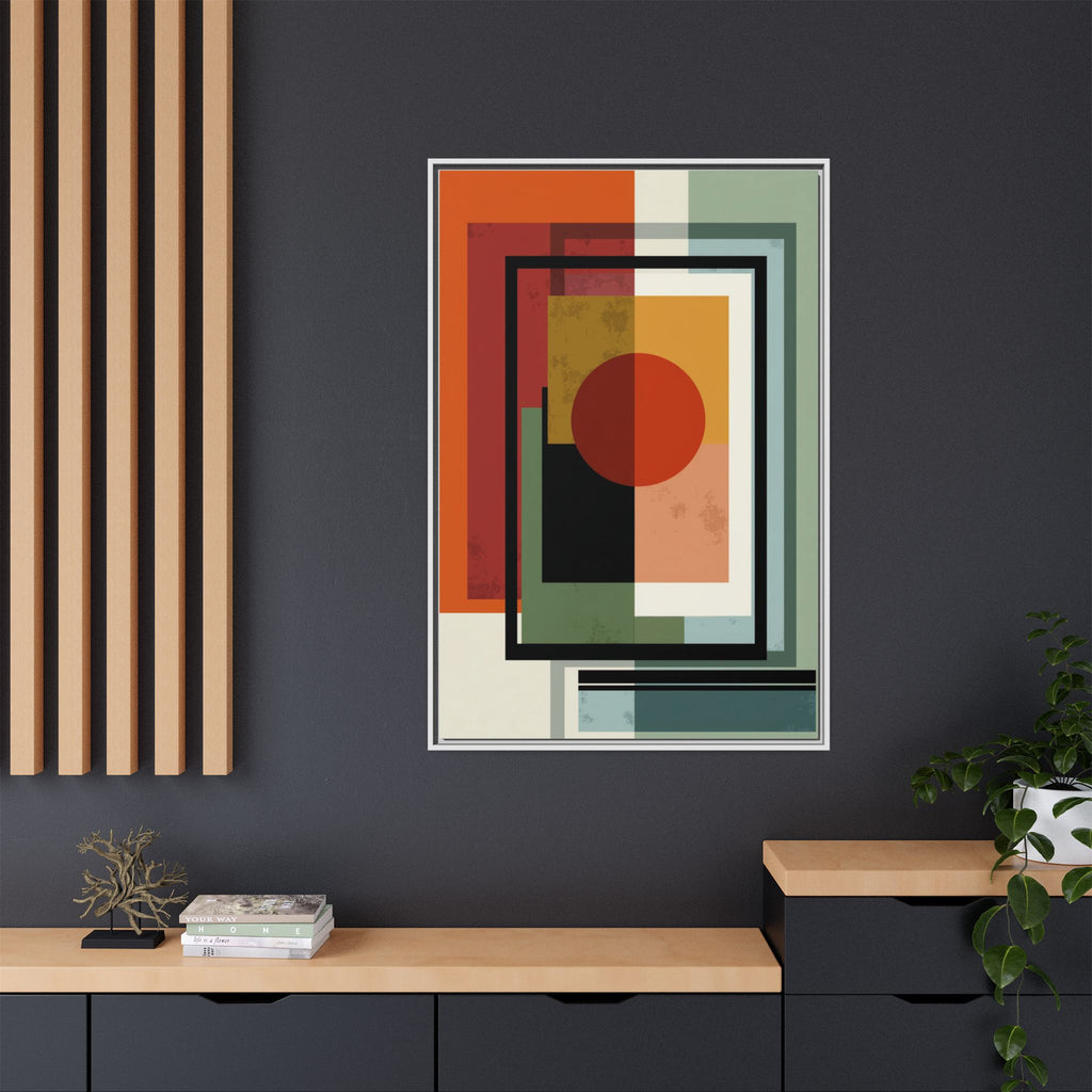 Geometric Harmonies: Mid-Century Modern Composition, Constructivist Inspiration, Abstract Rectangular Interplay   |   Custom Orders Accepted