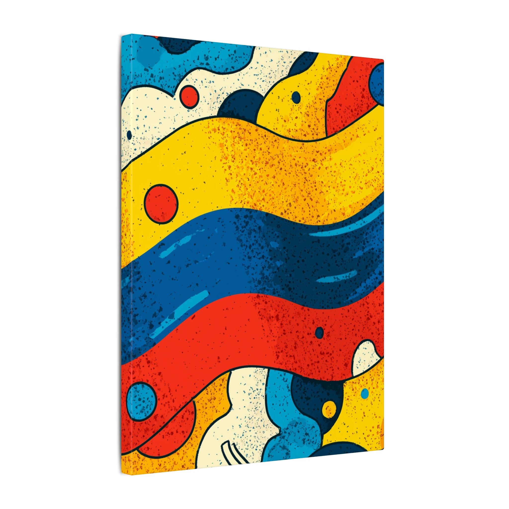 Fluid Dynamics: Retro Abstract Shapes, Mid-Century Modern Motion, Geometric Color Waves   |   Custom Orders Accepted