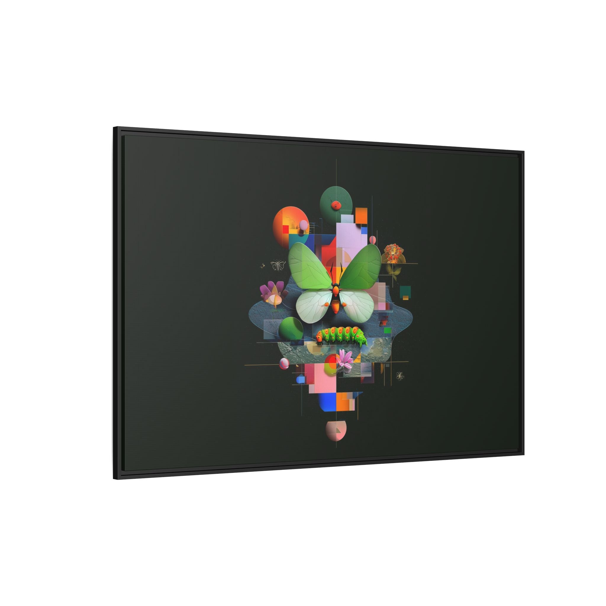 Geometric Metamorphosis: Abstract Nature Composition, Digital Cubist Butterfly Art   |    Custom Orders Available