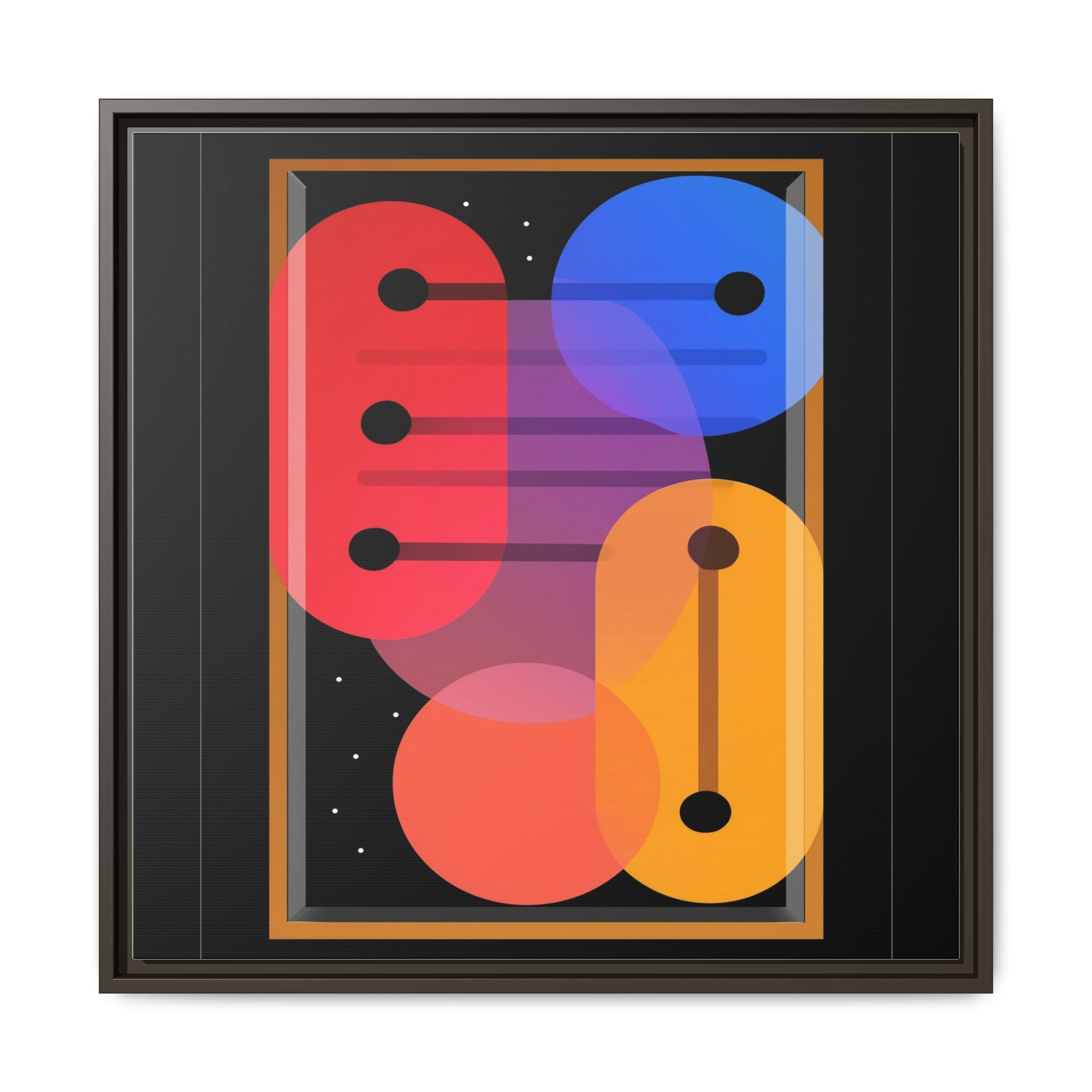 Celestial Geometry: Organic Shapes in Motion, Digital Abstract Composition, Vibrant Color Intersections   |   Custom Orders Accepted