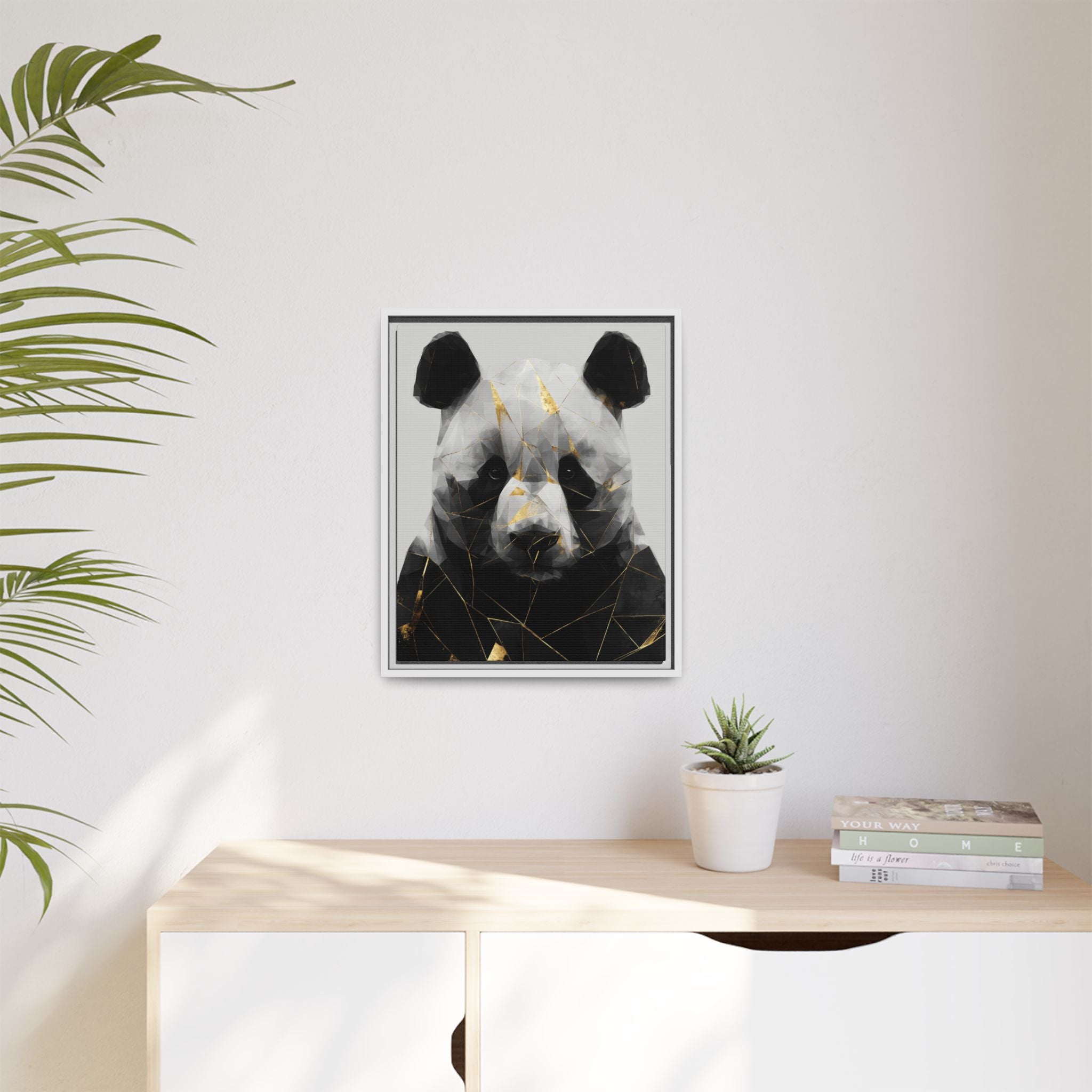 Fractured Panda: Geometric Wildlife Art, Low-Poly Contemporary Portrait   |  Personalized & Custom Orders Available