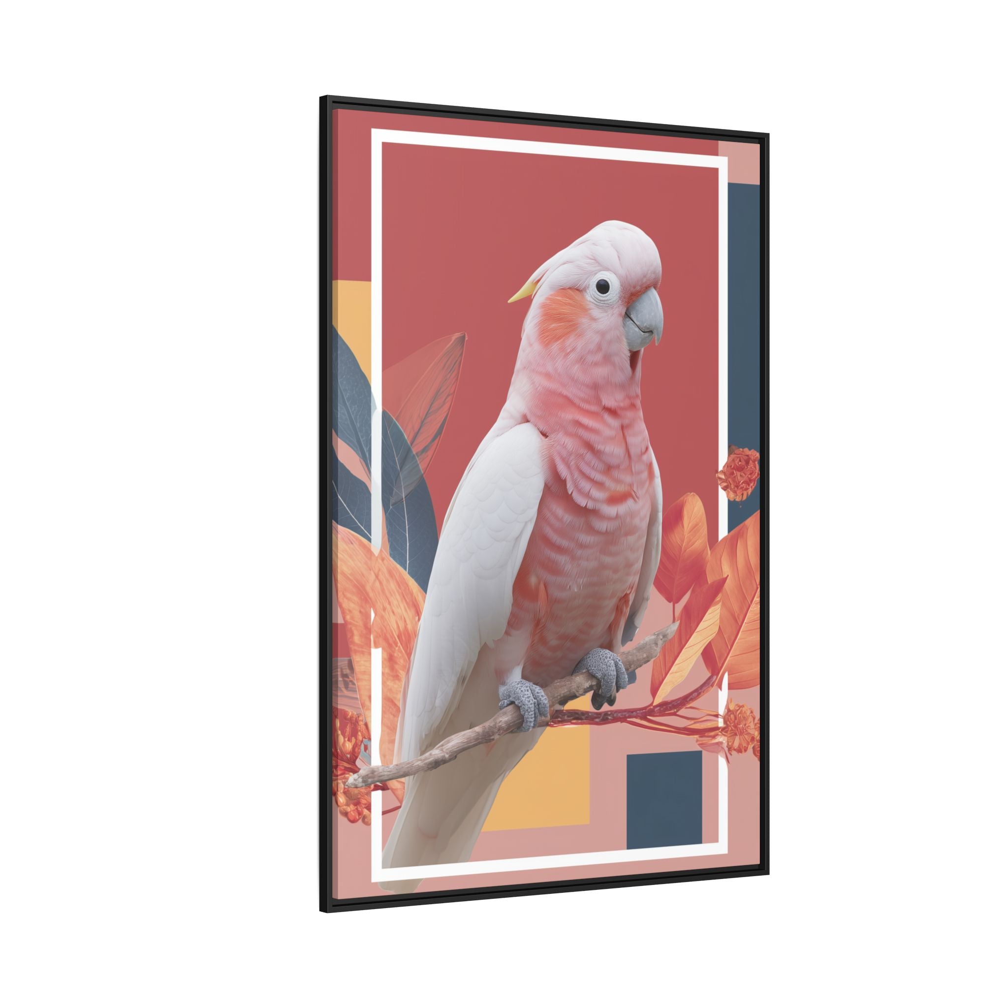 Geometric Cockatoo: Prismatic Wildlife Portrait, Modern Avian Art Series   |    Custom Orders Available